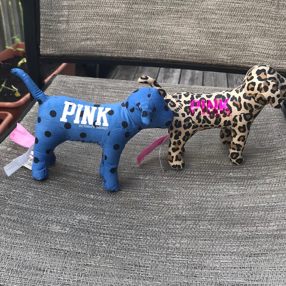 2 Victoria’s Secret stuffed animal plush dogs toy